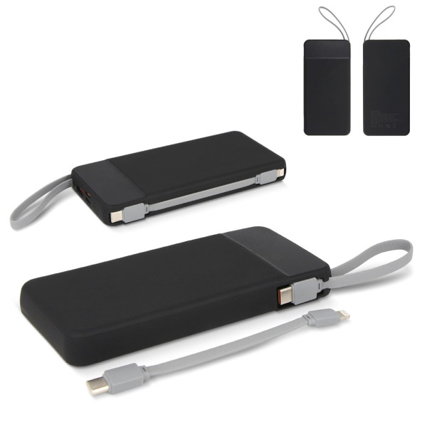 Ziara Powerbank with USB-C & Lightning Cable 10000mAh