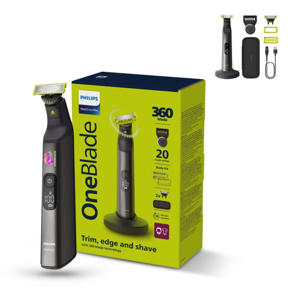 QP6652/61 Philips OneBlade Pro 360 Face + Body Trimmer