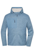 Steel-blue-melange/nature (ca. Pantone 2166 C
7500U)